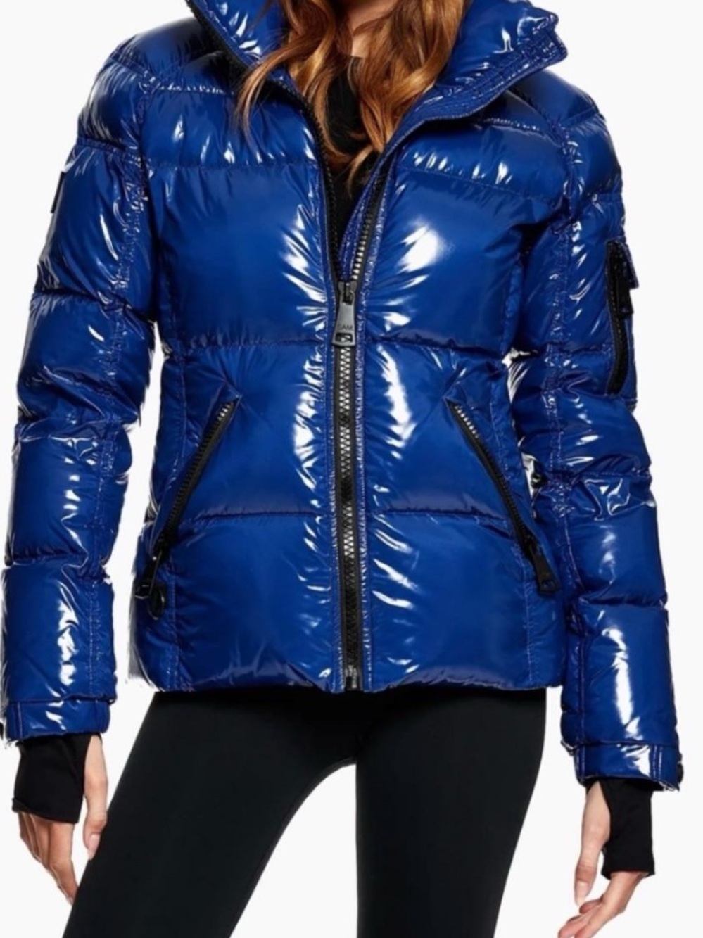 SAM. Freestyle down blue puffer jacket women
